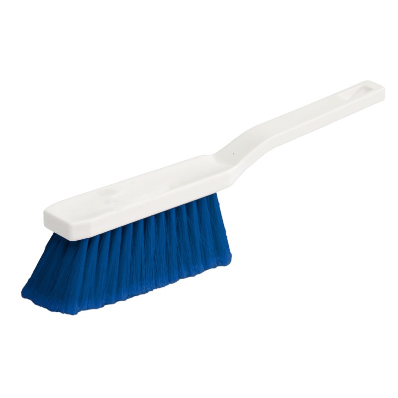 Balayette droite HACCP - Fibres PBT fleurés - Bleu - 29cm